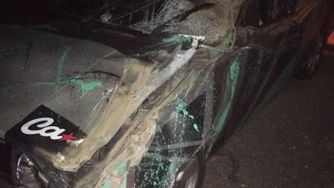 Фото: На трассе под Череповцом столкнулись трактор и ВАЗ