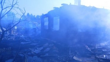 Фото: В Шекснинском районе сгорела дача