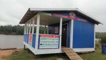 Фото: В Череповецком районе обустроили первый спасательный пост на воде