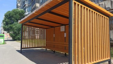 Фото: Остановочные павильоны с новым дизайном появятся в Череповце