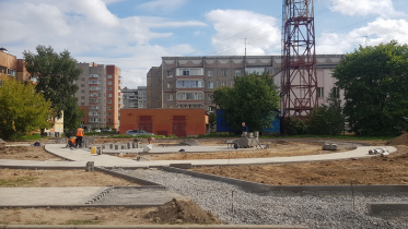 Фото: Новый сквер строят в Зашекснинском районе Череповца