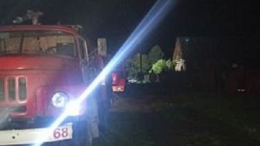 Фото: Жилой дом сгорел под Череповцом