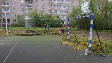 Фото: К строительству стадиона для игры в футбол и волейбол приступили в Северном районе