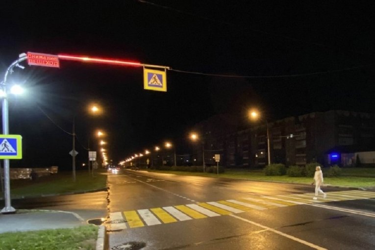 Фото: В Череповце смонтируют еще 5 умных пешеходных переходов