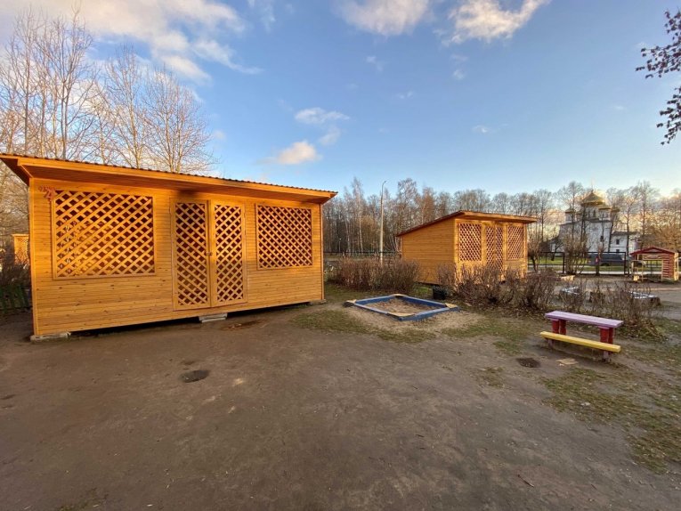 Фото: Строительство веранд в череповецких детсахах на финише