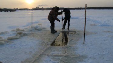 Фото: В Шексне сделали прорубь