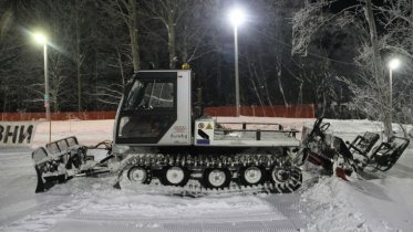 Фото: На лыжном стадионе за «Аксоном» появилась идеальная снежная трасса