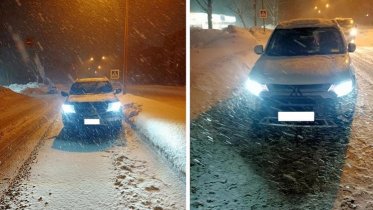 Фото: В Череповце дорогу не поделили 2 внедорожника