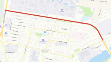 Фото: Ограничение скорости вводится в Череповце на Северном шоссе