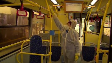 Фото: В Череповце начали усиленно обрабатывать общественный транспорт