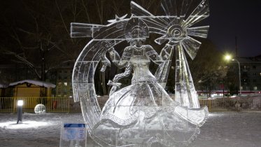 Фото: С лучшей ледяной скульптурой определились в Череповце