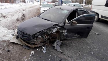 Фото: На Северном шоссе произошла крупная авария
