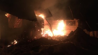 Фото: Частный дом сгорел под Череповцом