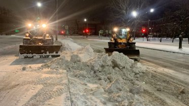 Фото: Последствия мощного снегопада устраняли в Череповце