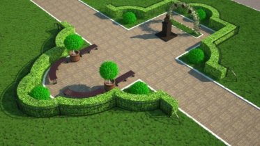 Фото: Зеленая изгородь появится в сквере Батюшкова