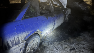Фото: Под Череповцом вспыхнула Audi