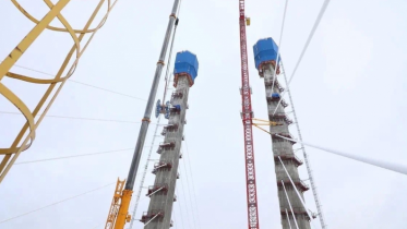 Фото: На 87% готов мост через Шексну в Череповце