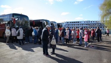 Фото: Первый круизный теплоход прибыл в Череповец