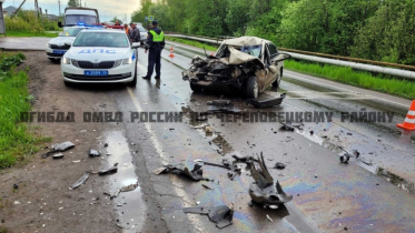 Фото: В ГИБДД рассказали подробности аварии под Череповцом