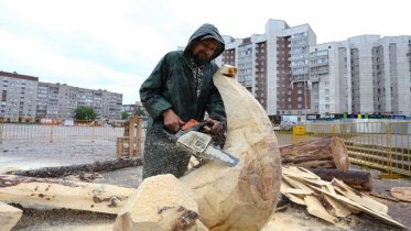 Фото: Фестиваль деревянных скульптур стартовал в Череповце