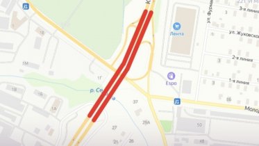 Фото: В Череповце перекрыт путепровод на Кирилловском шоссе