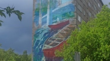 Фото: Мурал с изображением нового моста появится в Череповце