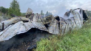 Фото: В Череповецком районе подожгли дом