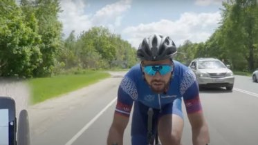 Фото: Конькобежец из Череповца установил новый рекорд скорости на велосипеде