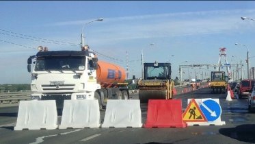 Фото: К ремонту Октябрьского моста приступили в Череповце