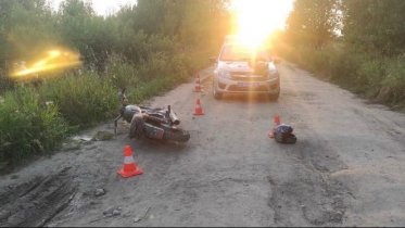 Фото: Под Череповцом травмировался юный мотоциклист