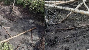 Фото: В промзоне в Череповце снова загорелся торф