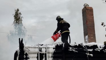 Фото: Деревянная дача сгорела под Череповцом