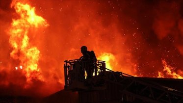 Фото: Крупный пожар произошел ночью под Череповцом