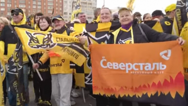 Фото: Флешмоб в поддержку хоккеистов «Северстали» прошел в Череповце