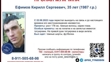 Фото: 35-летнего мужчину ищут в Череповце