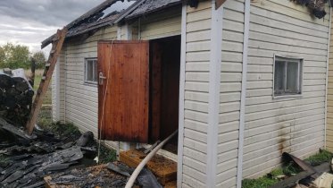 Фото: В деревне под Череповцом горела баня