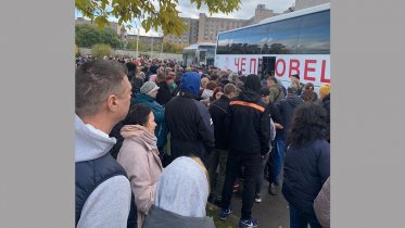 Фото: Отправки мобилизованных возобновились в Череповце