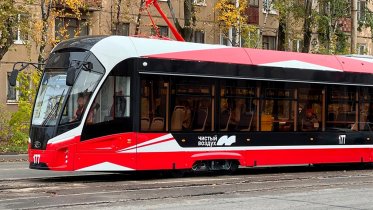 Фото: В Череповце новые трамваи уже на маршрутах