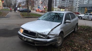 Фото: В Заягорбском районе не разминулись две иномарки Skoda