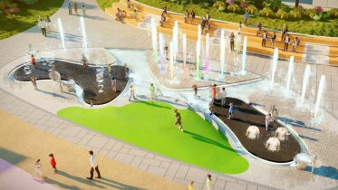 Фото: Игровой фонтан появится в череповецком серпантине