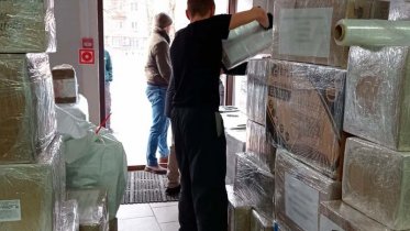 Фото: 25 тонн стройматериалов отправится на Донбасс из Череповца