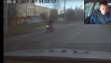 Фото: Пьяный череповчанин на скутере устроил гонки с полицейскими