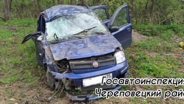 Фото: Под Череповцом в аварии с вылетевшей в кювет иномаркой пострадала девушка