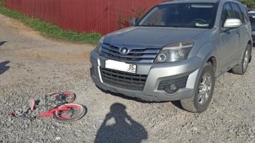 Фото: Под Череповцом 7-летний мальчик попал в ДТП