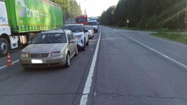 Фото: На трассе под Череповцом автоледи стала виновницей ДТП