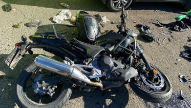 Фото: В Череповце мотоциклист получил серьезные травмы в ДТП на Кирилловском шоссе