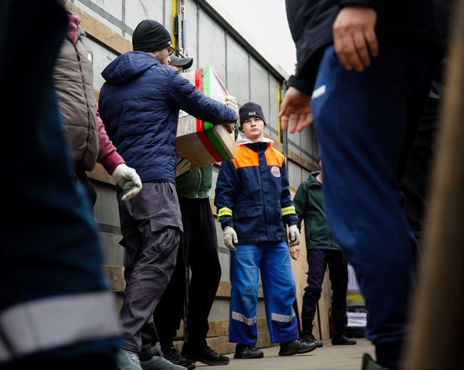 Фото: Из Череповца в зону спецоперации отправился 35-й гуманитарный конвой