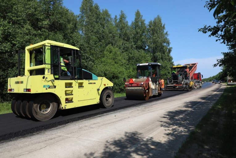 Фото: Завершается ремонт подъезда к Череповцу от автодороги Вологда – Новая Ладога до границы города