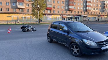 Фото: В Череповце мотоциклист пострадал в результате ДТП
