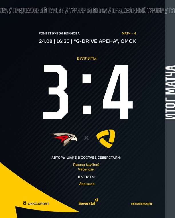 Фото: «Северсталь» завоевала Кубок Блинова